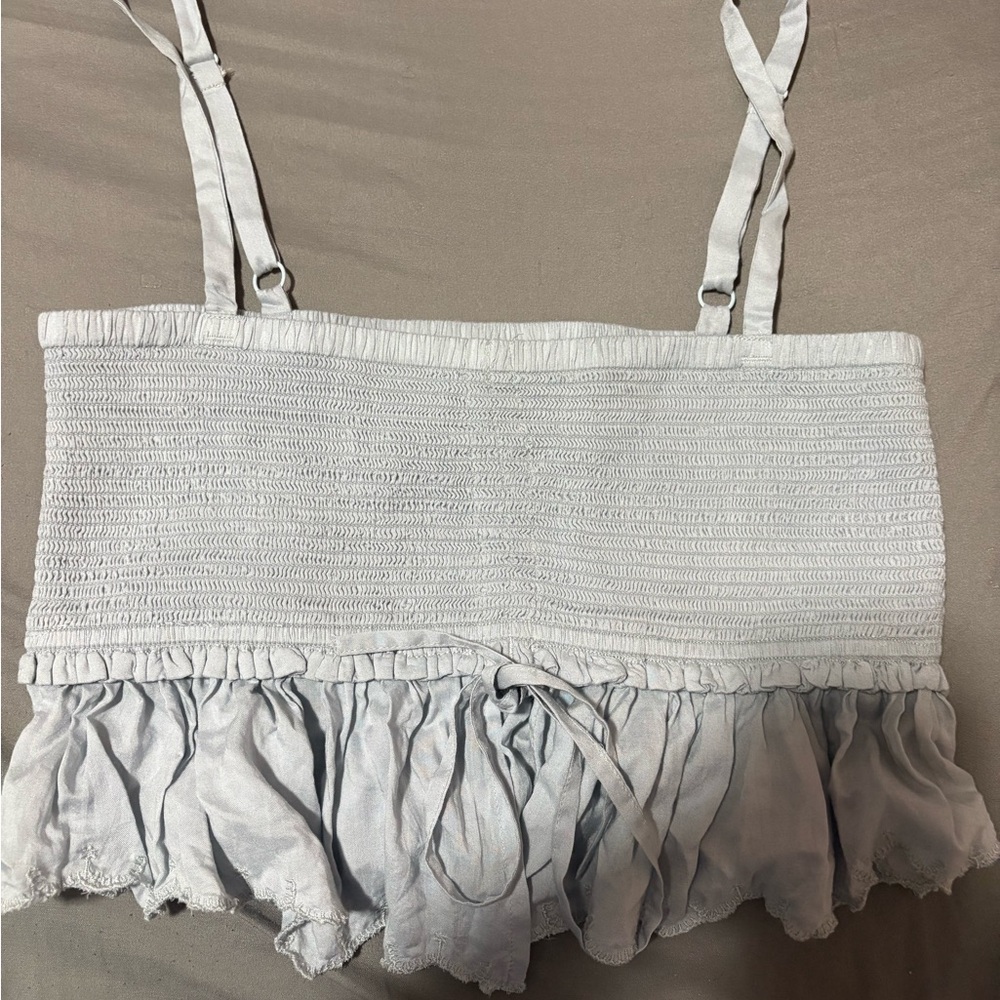 Wilfred la boheme light blue tank top size medium